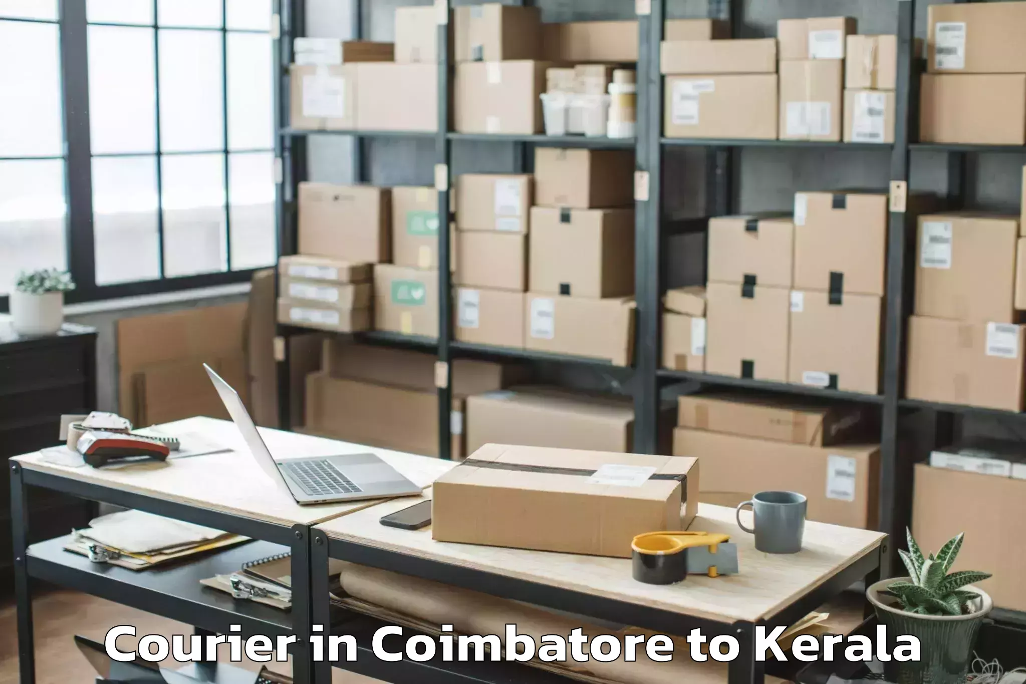 Book Your Coimbatore to Shoranur Courier Today